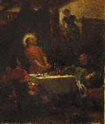 The Disciples at Emmaus, or The Pilgrims at Emmaus Eugene Delacroix